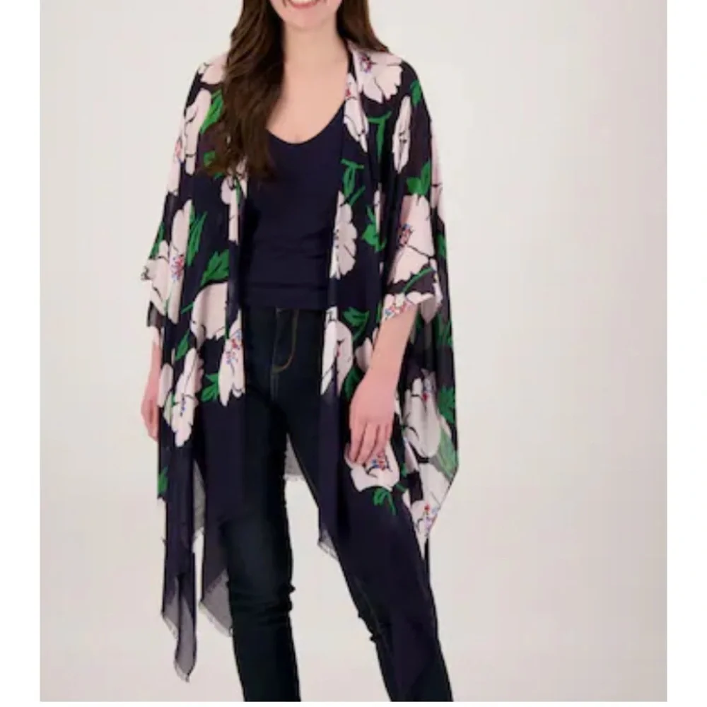 Kate Spade New York Springtime Bloom Ruana